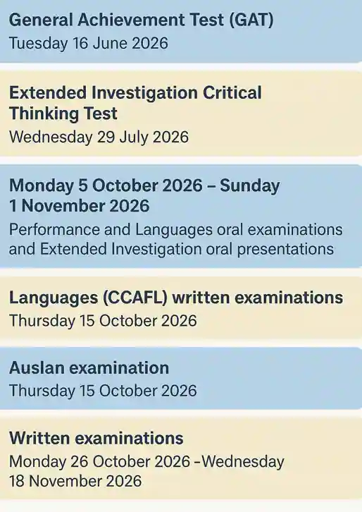 Vce exam dates 2026